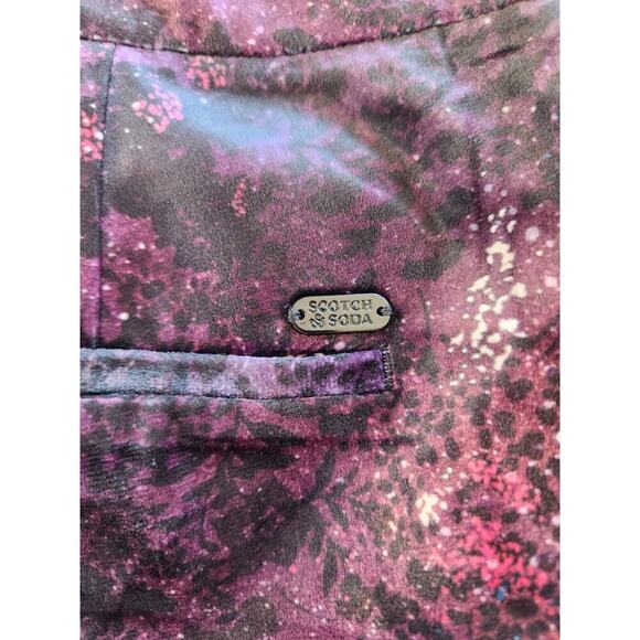 NWT Anthropologie Scotch & Soda Velvet Flare Floral Trousers Pant Size 24 - Picture 14 of 14